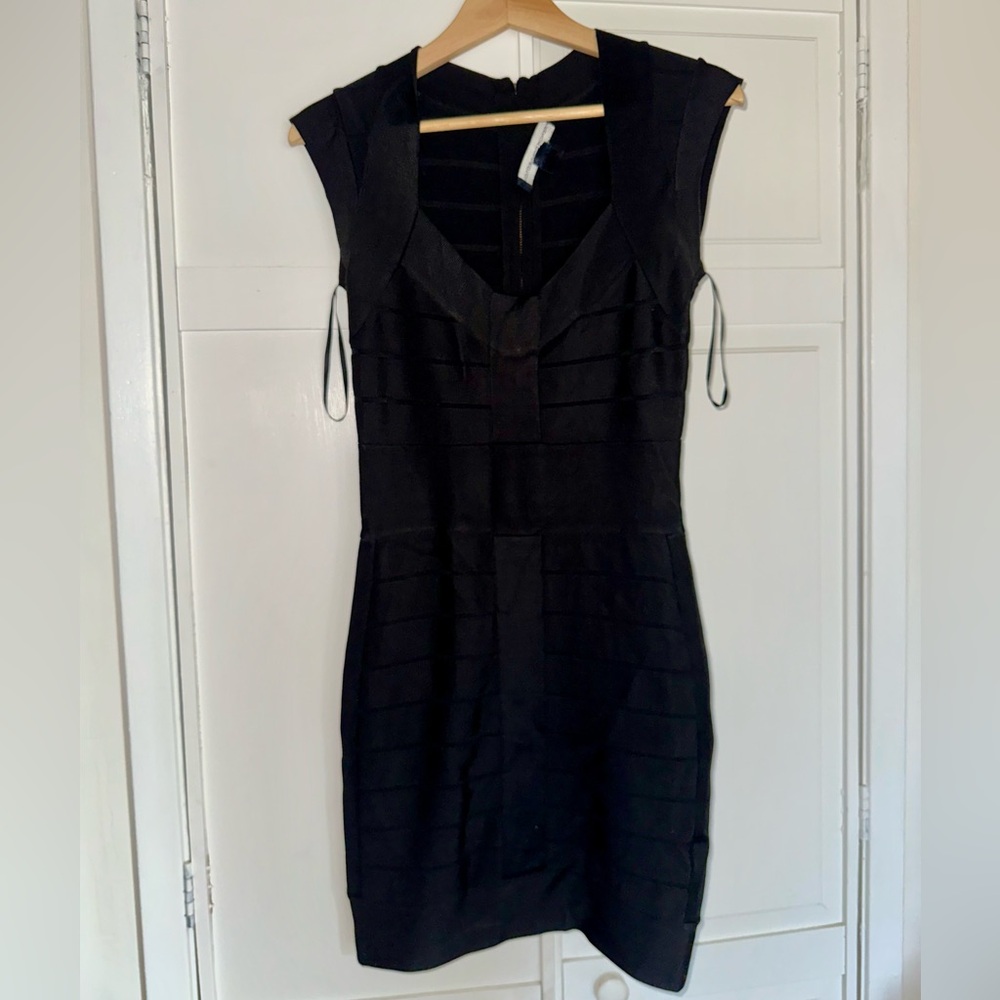 French Connection Black Bondage Dress